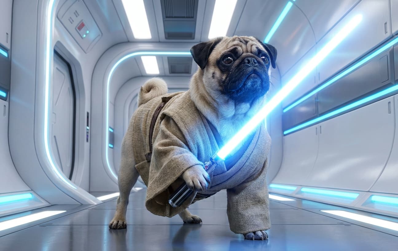 Pet as Jedi Knight