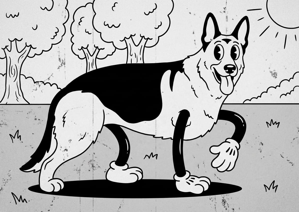 Pet as Vintage Cartoon