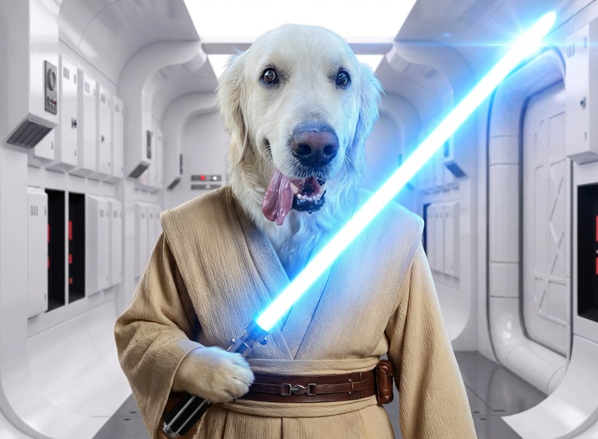 dog as Jedi Knight